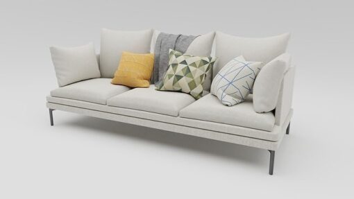 3d Sofa model obj fbx blend