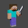 3d model low poly minecraft blend