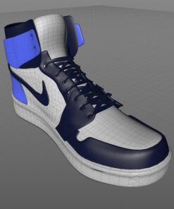 nike high tops retro 3d model