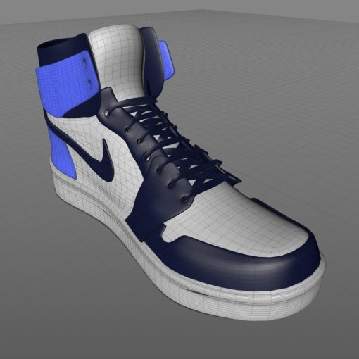 nike high tops retro 3d model