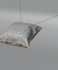 pillow 3d model obj