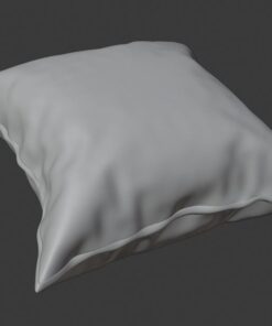 pillow 3d model obj fbx