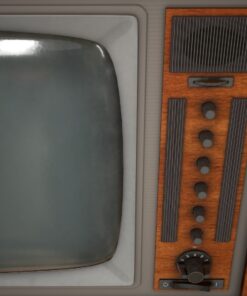 vintage tv 3d model