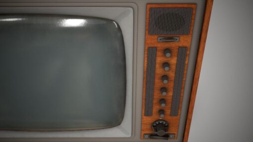 vintage tv 3d model