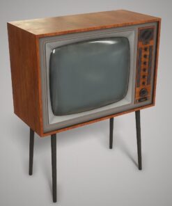 vintage tv 3d model free