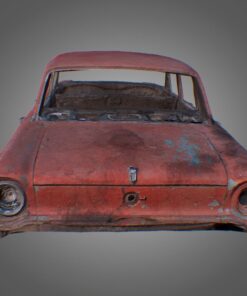 car wreck pbr game asset free 3d model download