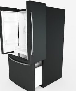 fridge 3d model low-poly max obj 3ds fbx stl Blender
