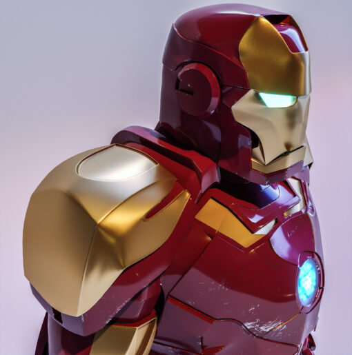 iron man 3d model low poly Free to download