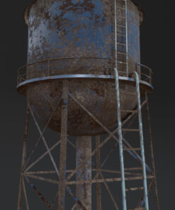 old water tower free download 3d model