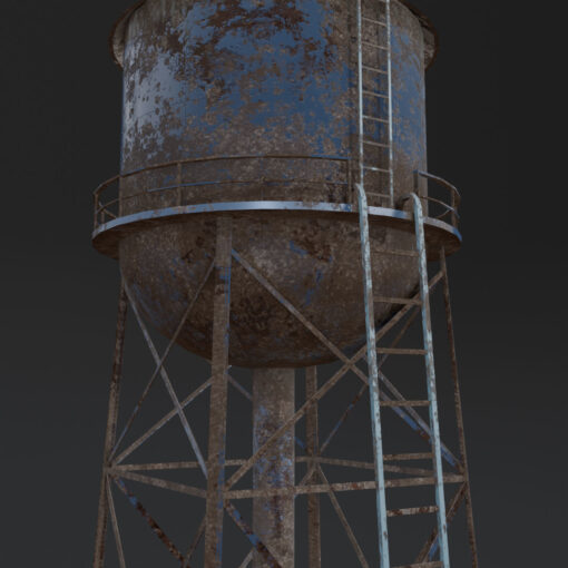 old water tower free download 3d model