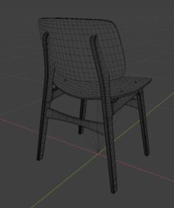 wood chair free 3d model