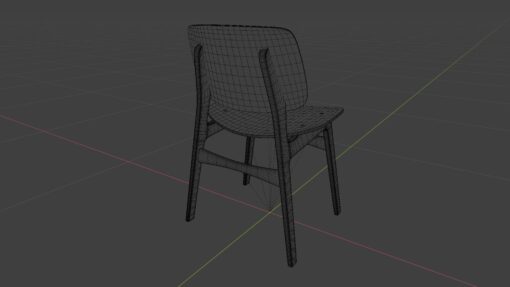 wood chair free 3d model