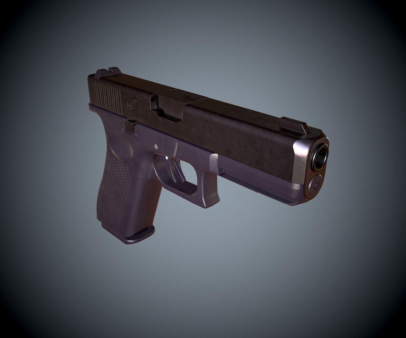 Pistol Glock 17 gen5 Free 3D Model Download - Download Free Blender Models