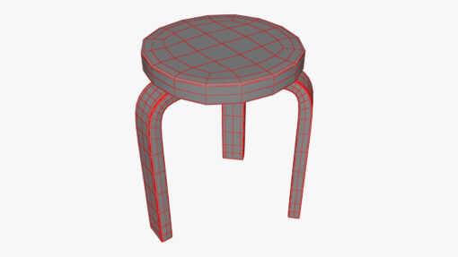 Simple Stool Free Download Blender