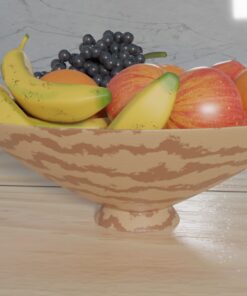 3D Fresh Fruits in a bowl Download