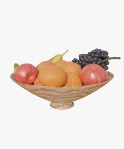 3D Model Fresh Fruits in a bowl