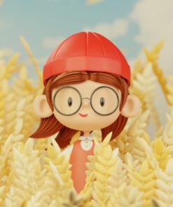 Child Girl cartoon model blender free​