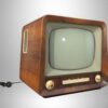 Old Retro 3D Television